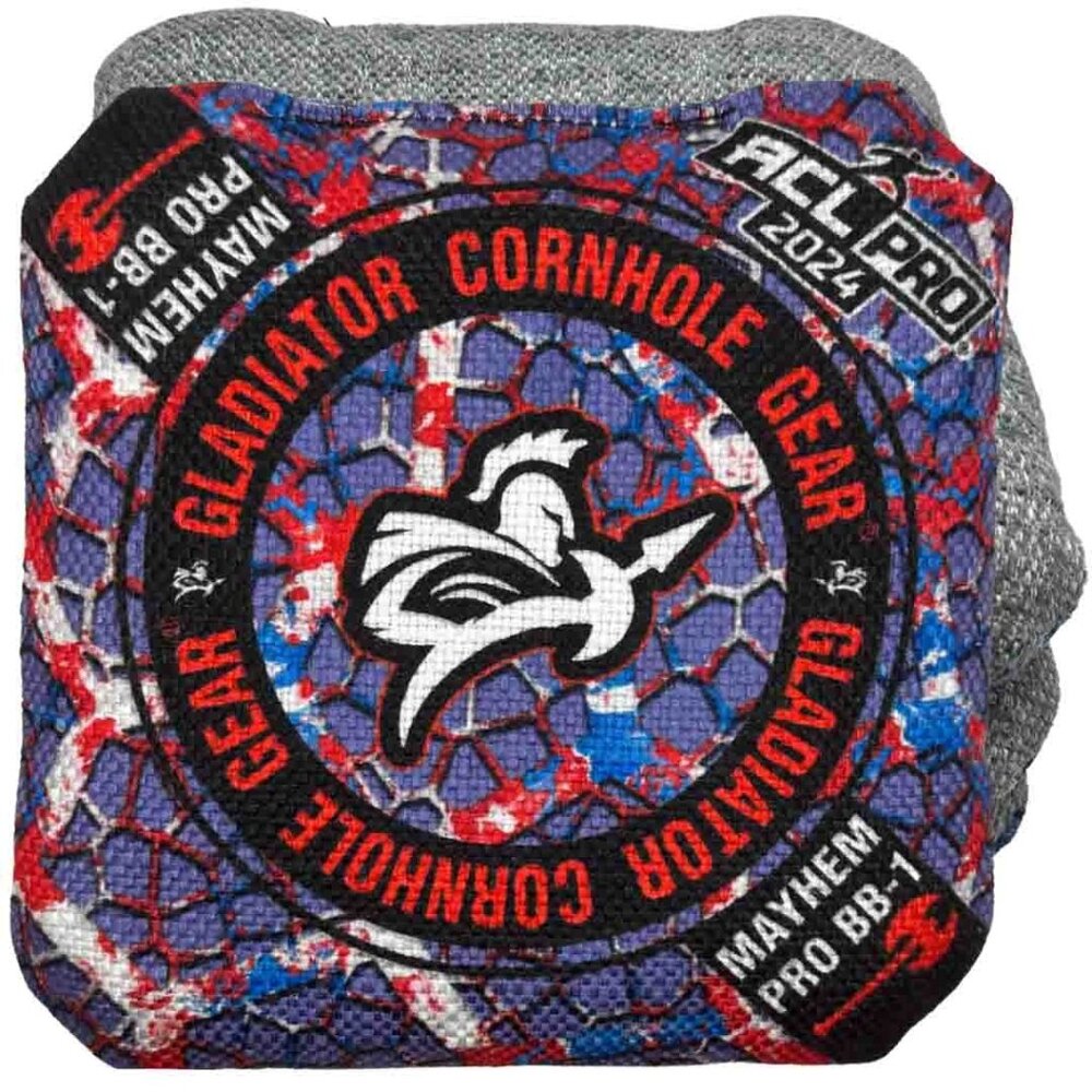 Gladiator Cornhole Gear 2024 Mayhem Pro Bags (4) & Sidekick carrying case